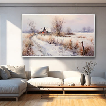 Acrylic Winter Painting